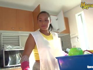 Operacion Limpieza - Colombian Maid With gorgeous Huge Ass Fucked by Clients